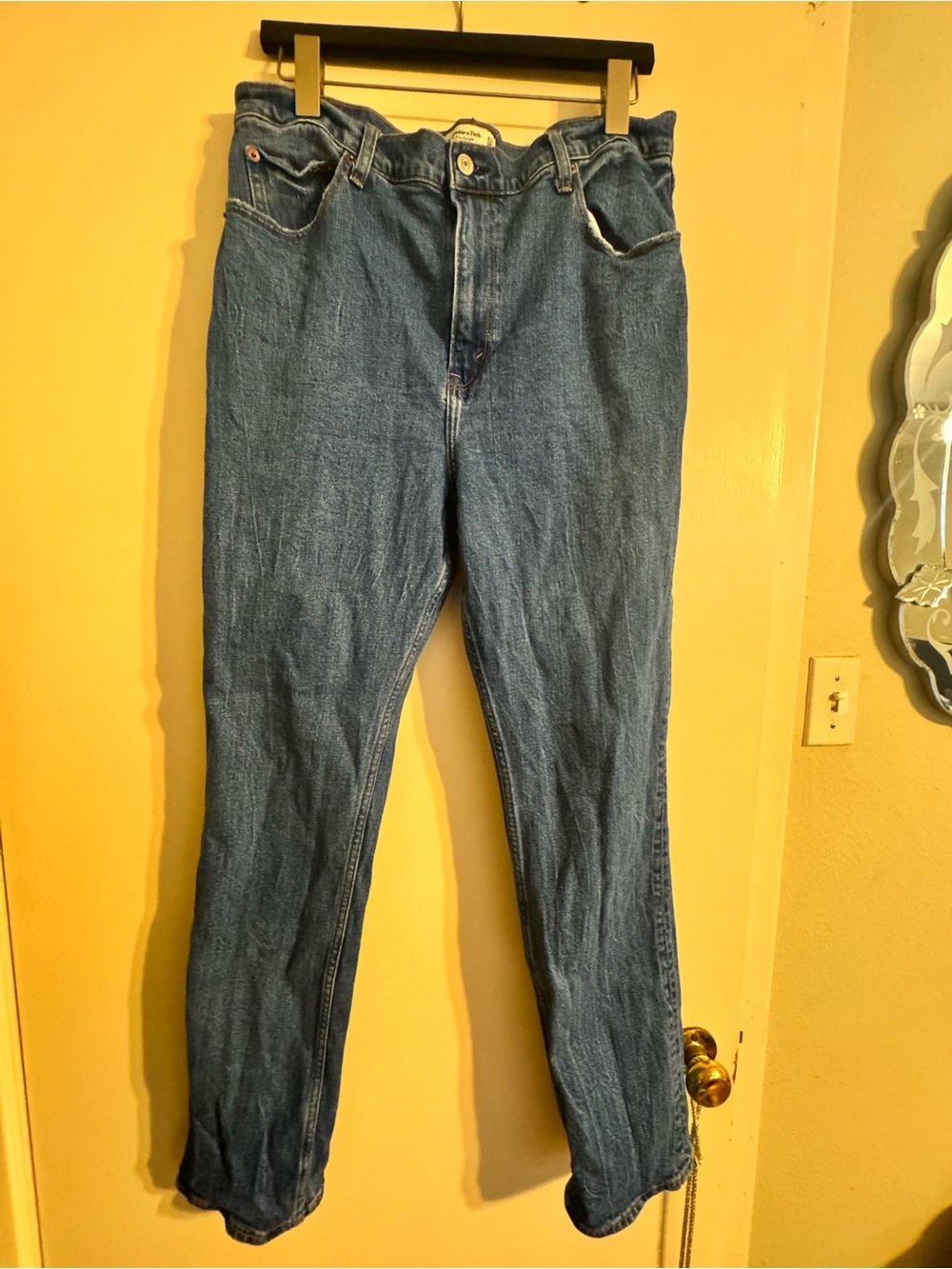 Abercrombie & Fitch High-Rise Blue Denim Jeans